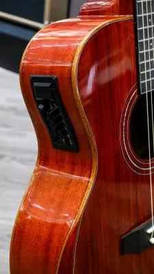 Denver - Orchestra Model Mahogany Top Cutaway Electric Acoustic Guitar - Mahogany 2